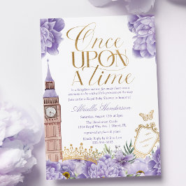 Lavendel Eens Op Een Tijd Prinses Baby Shower Kaart