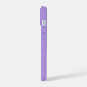 Lavendel, effen kleur, iPhone 15 case (Linkerkant)