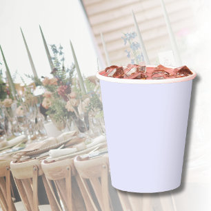Lavendel Effen Kleur Papier Cups Papieren Bekers