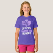 Lavendel Egg Hunter Kinder Shirt (Voorkant volledig)