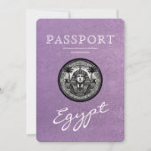 Lavendel Egypte Paspoort Trouw Save the Date (Voorkant)