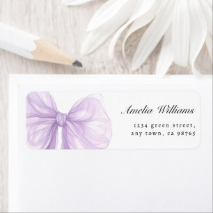 Lavendel Elegant Adreslint Etiket