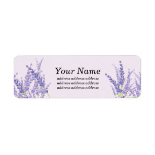 lavendel, elegant, modern, trendy, bloemen, paars etiket