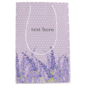 lavendel, elegant, modern, trendy, floraal, paars medium cadeauzakje (Voorkant)