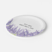 lavendel, elegant, modern, trendy, floraal, paars papieren bordje (Gekanteld)