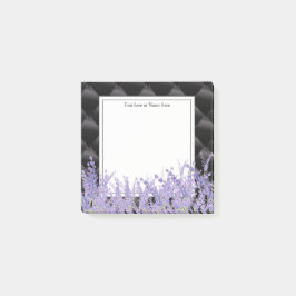 lavendel, elegant, modern, trendy, floraal, paars post-it® notes