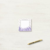 lavendel, elegant, modern, trendy, floraal, paars post-it® notes (Op bureau)