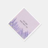 lavendel, elegant, modern, trendy, floraal, paars servet (Hoek)