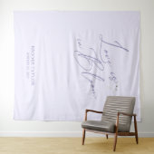 Lavendel Elegant Vrijgezellenfeest Achtergronden B Wandkleed (In Situ (horizontaal))