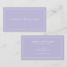 Lavendel Elegante Minimalistische Professionele