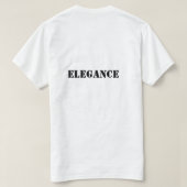 Lavendel Elegantie T-shirt (Design achterkant)