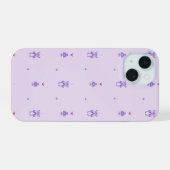 Lavendel Elf Runen iPhone 15 Case (Achterkant horizontaal)