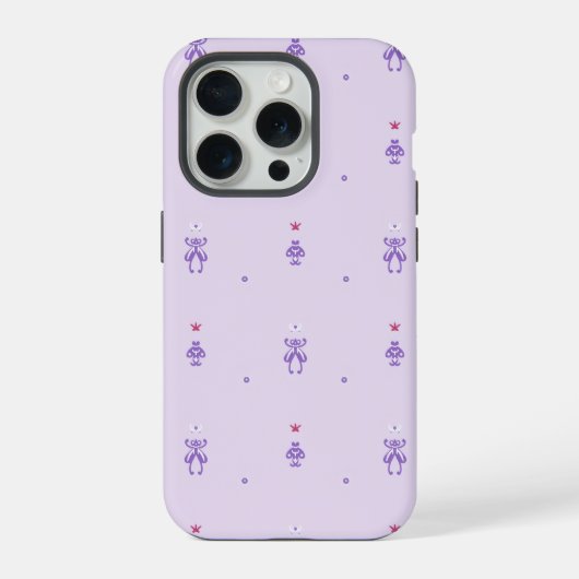 Lavendel Elf Runen iPhone Hoesje (Achterkant)