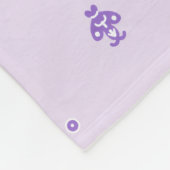 Lavendel Elfjes Runen Fleece Deken (Hoek)