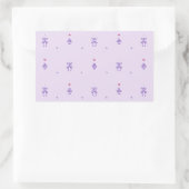 Lavendel Elfjes Runen  Rechthoekige Sticker (Tas)