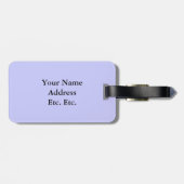 Lavendel en Baby Blue Hearts - Argyle Pattern Bagagelabel (Achterkant horizontaal)