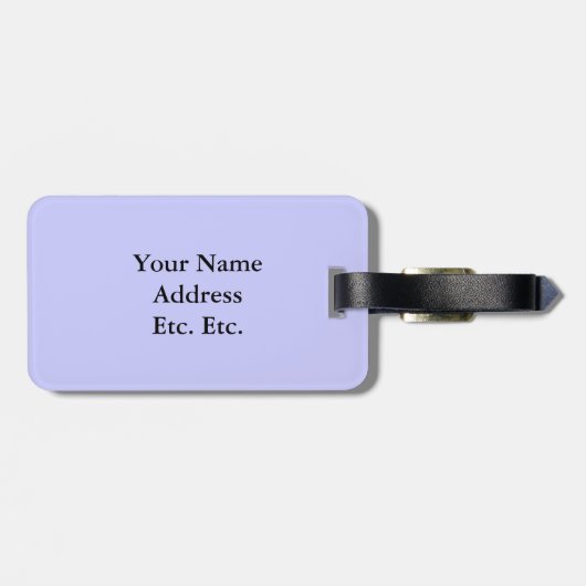 Lavendel en Baby Blue Hearts - Argyle Pattern Bagagelabel (Achterkant horizontaal)