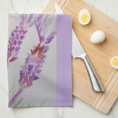 Lavendel en Bee Herb Waterverf Vrouwen Theedoek (Quarter Fold)