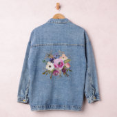 Lavendel en Blauw Bloemen Boeket Denim Jacket (Hangar)