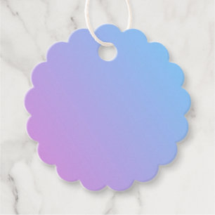 Lavendel en blauwe label met touwtje