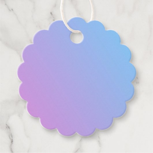 Lavendel en blauwe label met touwtje (Voorkant)