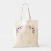 Lavendel en Blush Roos Bruids Party Custom Tote Bag (Achterkant)