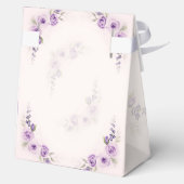 Lavendel en Blush Wedding Favoriete Boxen Bedankdoosjes (Achterkant)