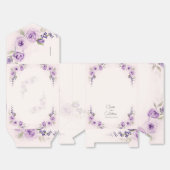 Lavendel en Blush Wedding Favoriete Boxen Bedankdoosjes (Ongevouwen)