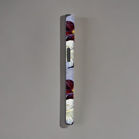  Lavendel en Bourgondische Waterverf Clematis Case-Mate iPhone Case