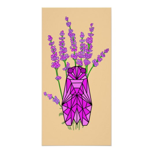 Lavendel en cicade in Provence Perfect Poster (Voorkant)