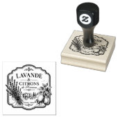 lavendel en citroen rubber stamp rubberstempel (Gestempeld)