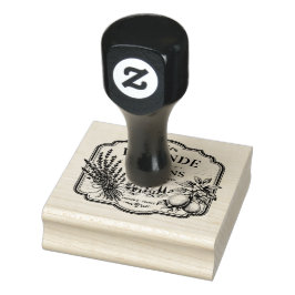 lavendel en citroen rubber stamp rubberstempel