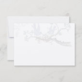 Lavendel en citroengeel  Vogelbruiloft Bedankkaart (Achterkant)