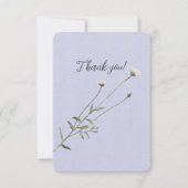 Lavendel en een enkele Daisy Bedankkaart (Voorkant)