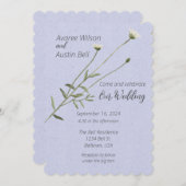 Lavendel en een enkele Daisy Kaart (Voorkant / Achterkant)