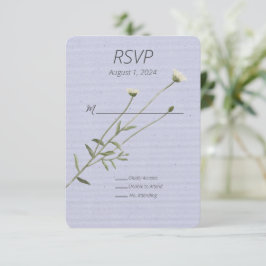 Lavendel en een enkele Daisy Response Kaart