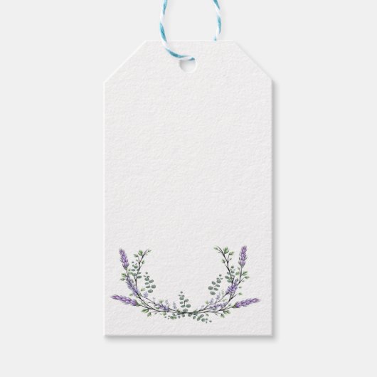 Lavendel en Eucalyptus Cadeaulabel (Voorkant)
