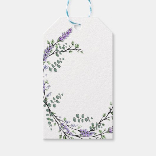 Lavendel en Eucalyptus Cadeaulabel (Voorkant)