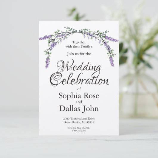 Lavendel en Eucalyptus Kaart (Staand voorkant)