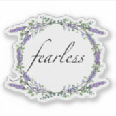 Lavendel en Eucalyptus Onverschrokken Sticker (Voorkant)