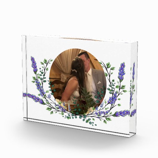 Lavendel en Eucalyptus paarse florale botanische Fotoblokken (Rechts)