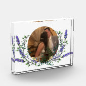 Lavendel en Eucalyptus paarse florale botanische Fotoblokken (Links)