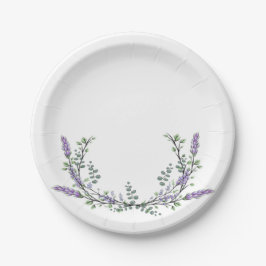 Lavendel en Eucalyptus Papieren Bordje