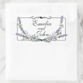 Lavendel en Eucalyptus Rechthoekige Sticker (Tas)