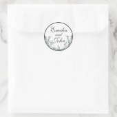 Lavendel en Eucalyptus Ronde Sticker (Tas)