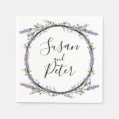 Lavendel en Eucalyptus Servet (Voorkant)