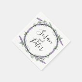 Lavendel en Eucalyptus Servet (Hoek)