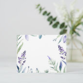 Lavendel en eucalyptus Waterverf Briefkaart (Staand voorkant)