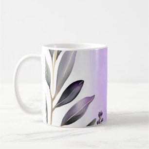 Lavendel en eucalyptus Waterverf Koffiemok