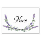 Lavendel en Eucalyptus waterverf tabel negen Kaart (Voorkant)